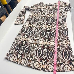 Antik Batik dress Long Sleeve Sheath Dress French designer dress sz small lined